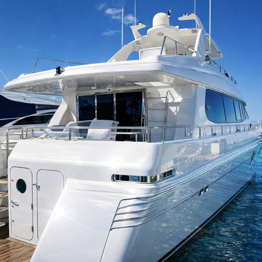 luxury yacht detailing